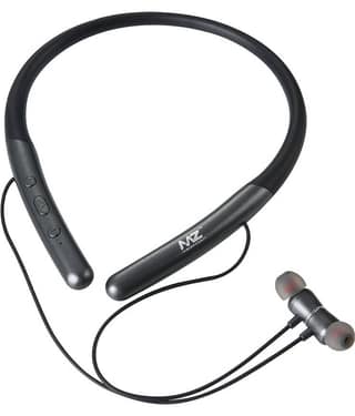 MZ In-the-ear Bluetooth Headset with Upto 25h Talktime Noise Cancellation - Black