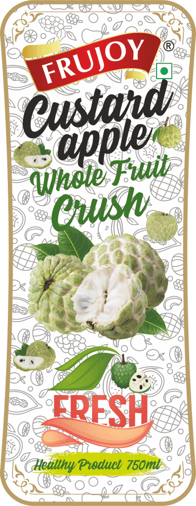 Frujoy Custard Apple Crush 750ml | For Fruit Mocktail | Cocktail | Cake | Baking Essentials | Juices | Beverages view 2
