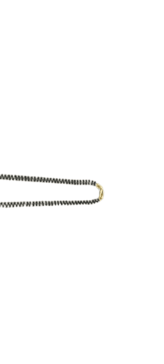 22K Gold Plated Laxmi Pendant Mangalsutra with Black Beads Chain for Women view 2