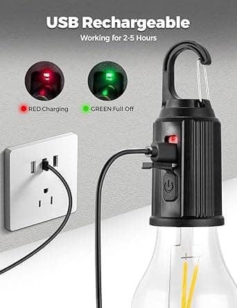 Common Name: Rechargeable Camping Hanging Light view 2