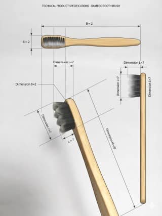 Okay eco Bamboo Toothbrush Nano Bristle Made of bamboo