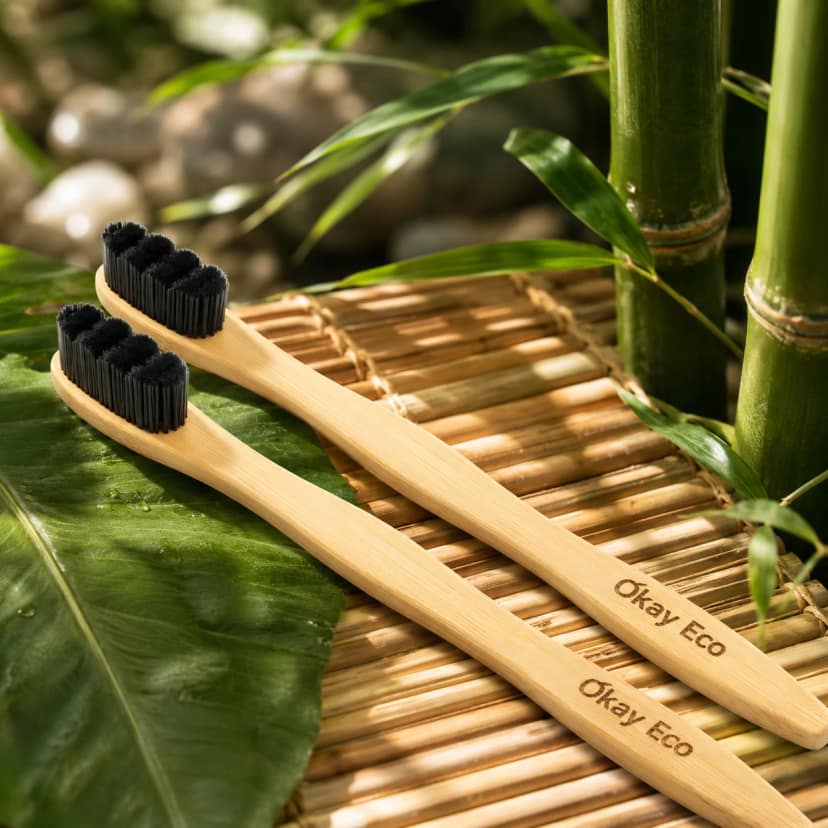 Okay eco Bamboo Toothbrush Nano Bristle Made of bamboo view 2