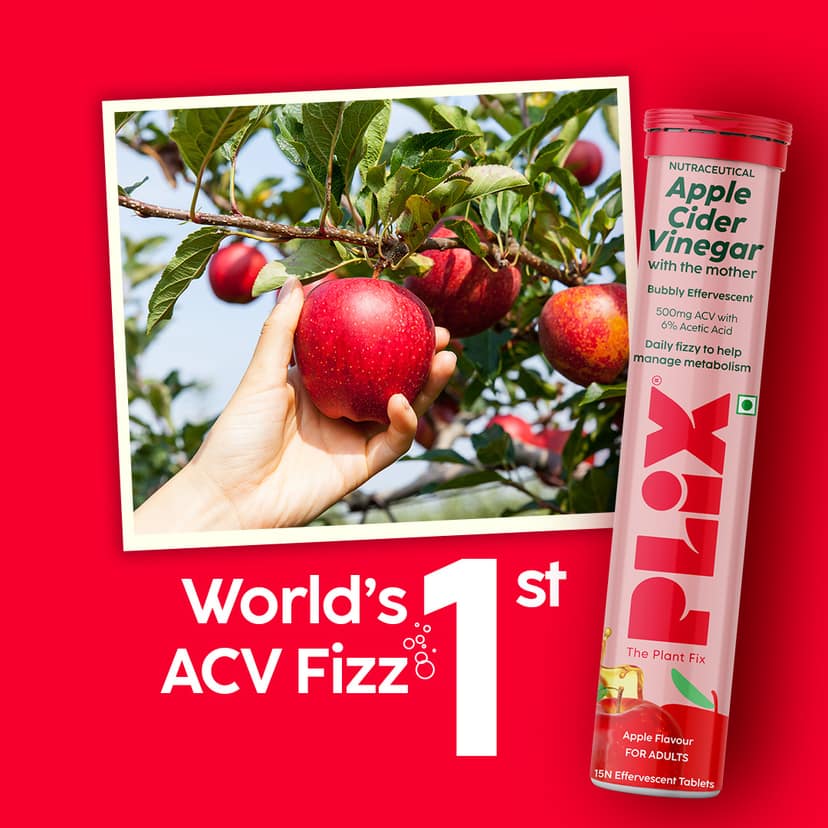 Fitness Journey - Apple Cider Vinegar Effervescent pack of 4 tubes__1 Month__60 Tablets view 2