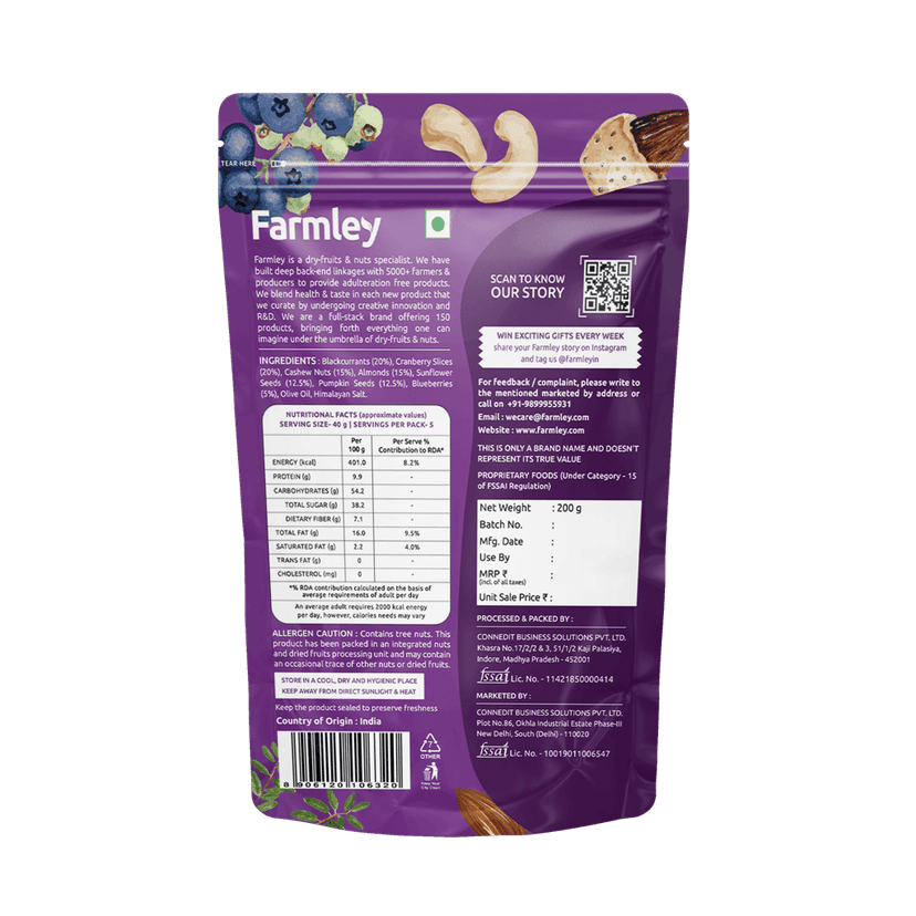 Farmley Trail Dry Fruit Mix- 200g view 2