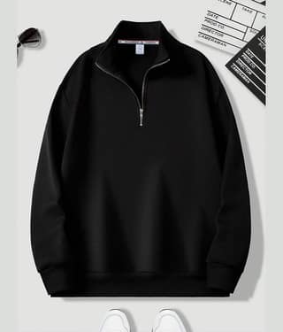 fashion and youth Fleece High Neck Men's Sweatshirt - Beige ( Pack of 1 )