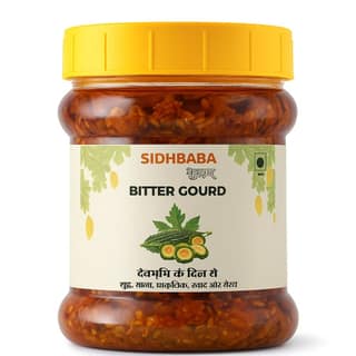 SIDHBABA Authentic Bitter Gourd Pickle (Karela Achaar) - Pure & Natural