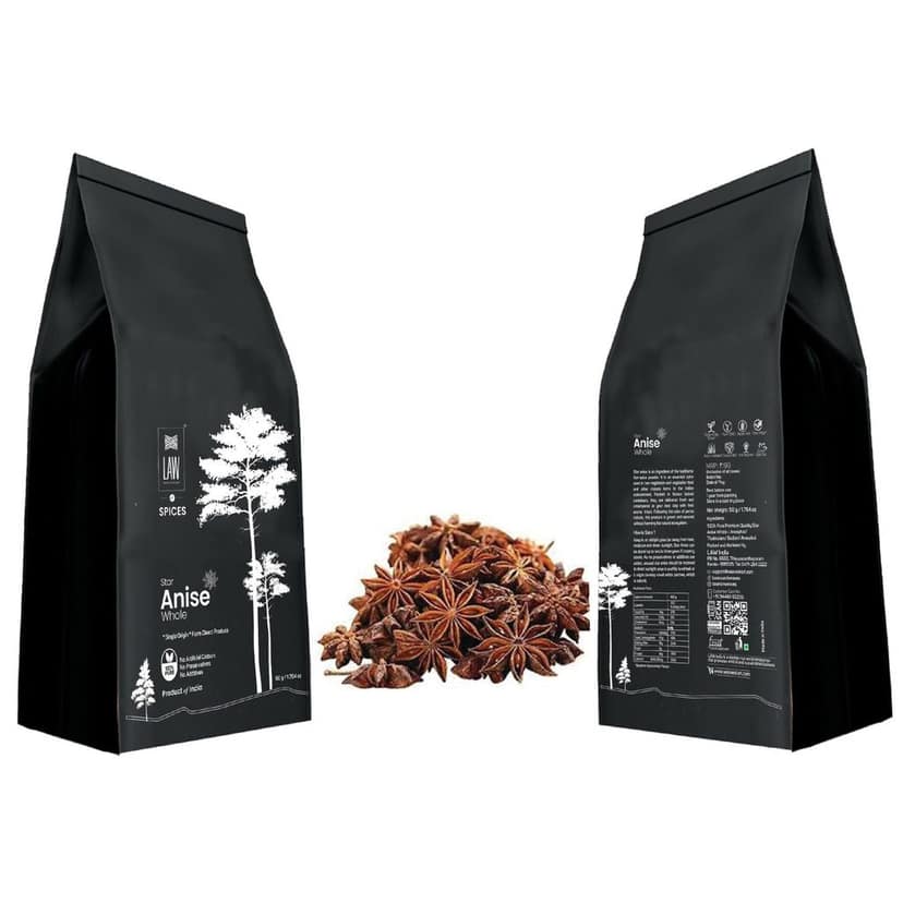 Dried Star Anise Whole | Badhiyan Fool |Chakri Phool – 100% Natural & Non- GMO view 2