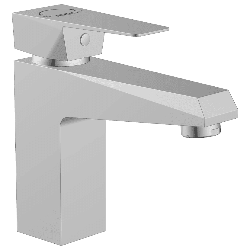 LV-2027 Single Lever Basin Mixer With Braided Hoses (Table Mounted Model) view 2