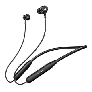 Boat 2025 Launch Rockerz 113 40H Battery, Dual Pair, Fast Charge, ENx Tech, Stream Ad Free Music via App Support, Magnetic Buds, Bluetooth Neckband, Wireless with Mic in Ear Earphones (Active Black)