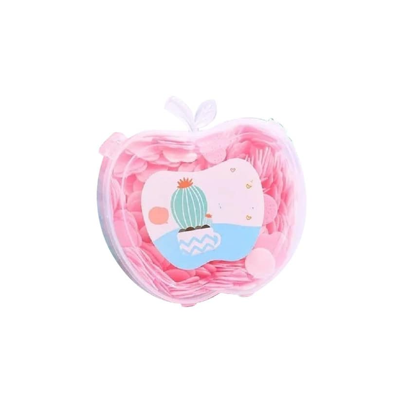 DHRUVINSRI Travel Paper soap Sheets Apple Shape Disposable Paper Soap Flakes Hand Cleaning Hand Toilet Paper Hand Foot Care Cleaners Washing (Mix Color) view 2