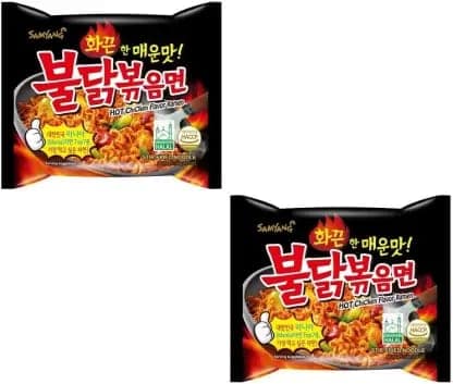 Samyang Buldak Stir Fried Hot Chicken Flavour Ramen Instant Korean Noodles (2 x 140 g) view 2