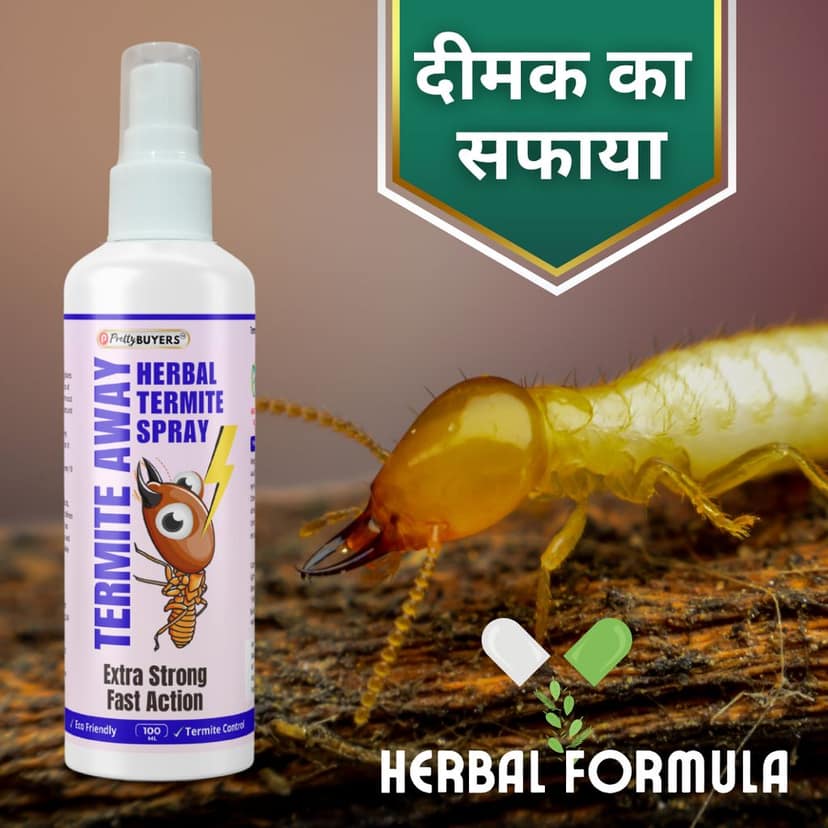 Pretty Buyers Herbal Termite Spray - Instant Kill, Eco-Friendly Pest Control (100MLx2) Pack Of 2 view 2