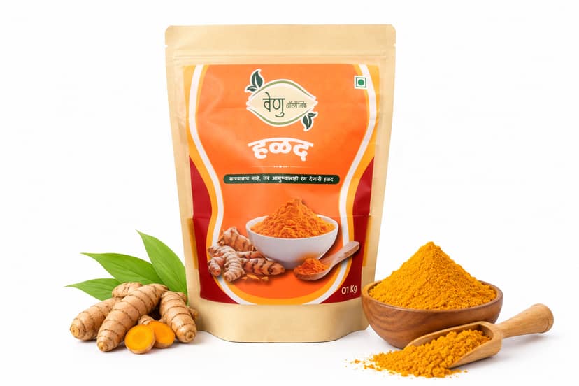 Pure Turmeric Powder for Indian Cooking and Traditional Recipes