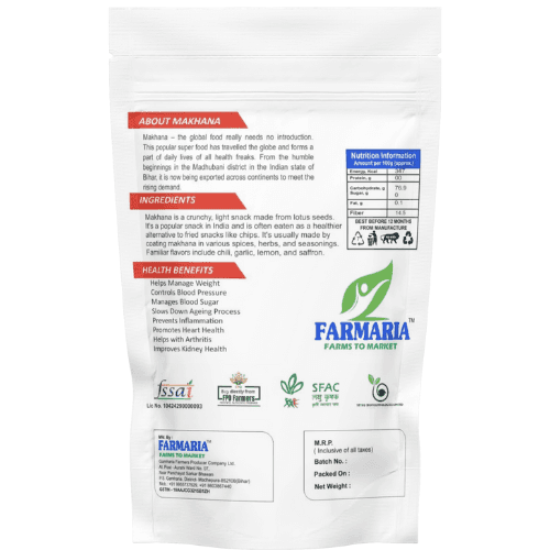 Premium Makhana 80g | Healthy Crunchy Fox Nuts | Protein-Rich Superfood Snack view 2