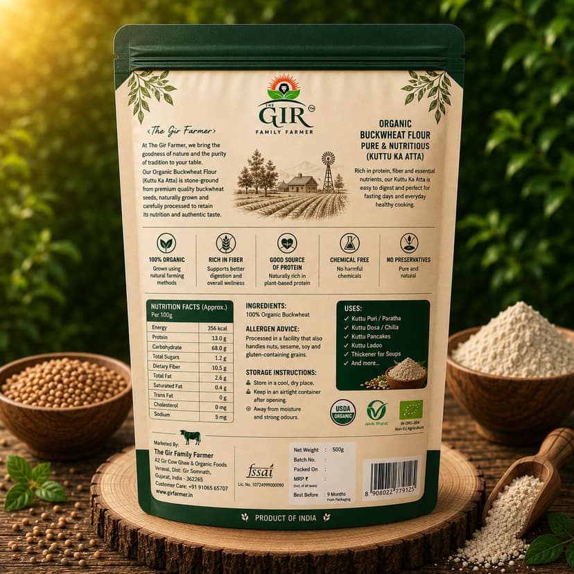 Organic Buckwheat Flour - Pure & Nutritious view 2