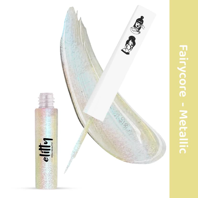Silver- Blue Holographic Eyeliner Silver- Blue Holographic Eyeliner - (Fairycore) view 2