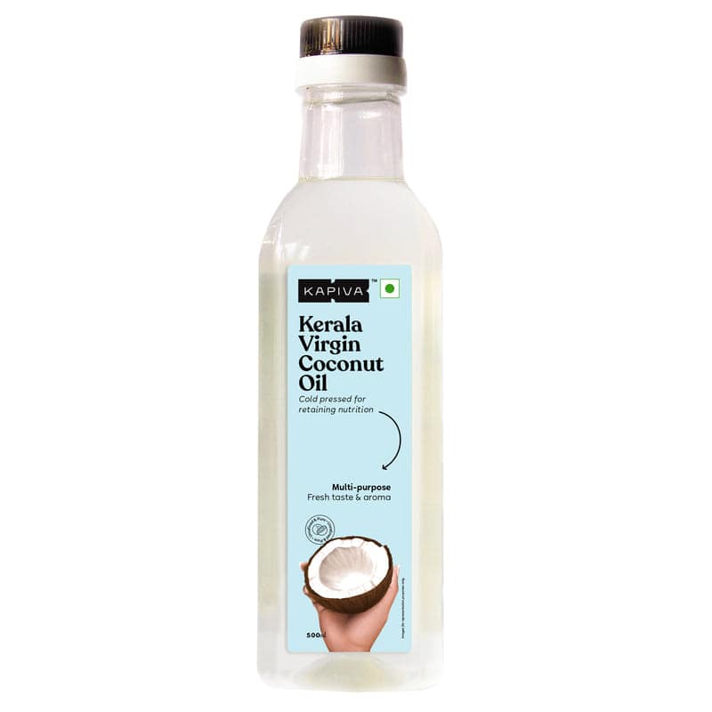 Kapiva Virgin Coconut Oil (Cold Pressed For Maximum Nutrition), 0.5 L