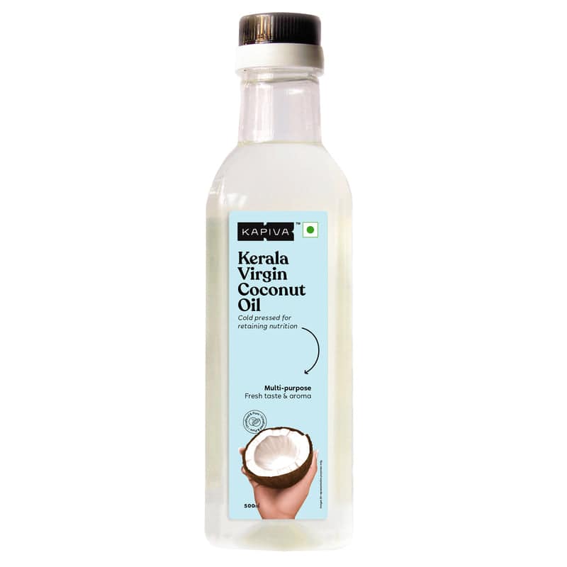 Kapiva Virgin Coconut Oil (Cold Pressed For Maximum Nutrition), 0.5 L view 2