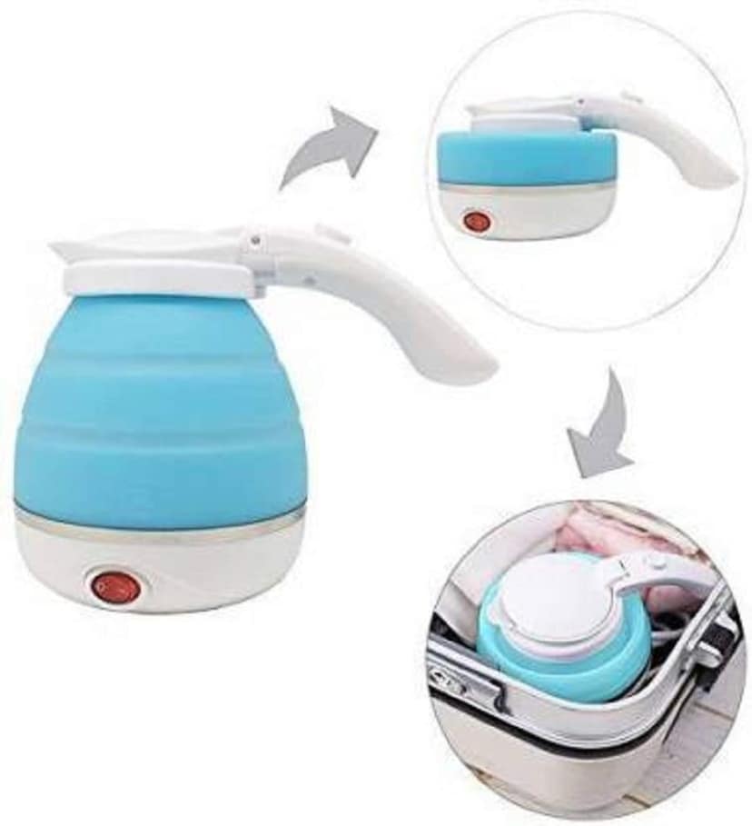 ND BROTHERS Electric Kettle, Hot Water Kettle, (600-Watt) Portable kettle for Travel, Foldable Kettle for Hot water/Tea kettle For instant Tea & Coffee Maker | kettle for office desk (color may vary) view 2