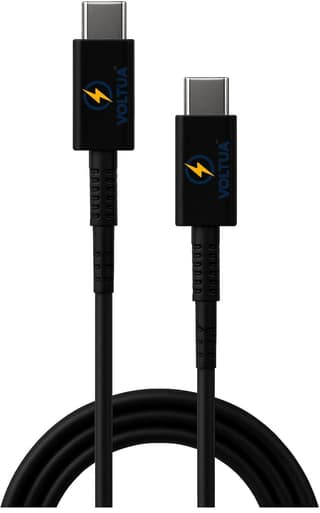 Voltua USB-C to USB-C Fast Charging Cable | 60W, 1M, Black