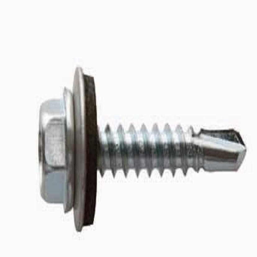 H9 Steel Hex Head Self drilling Tapping Screws Zinc Plated Carbon Screw 4.8x25(200 pcs) view 2