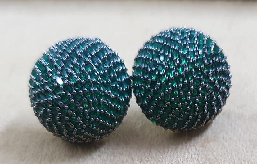 American Diamond Beautiful Partywear Studs Earrings view 2