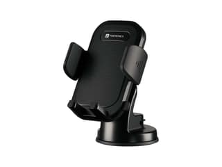 Portronics Clamp M4 Car Phone Holder Stand with 360 Degree Rotation, Strong Grip, Suction Cup Mount, Single Hand Use, Shockproof Build, Mobile Stand for Car