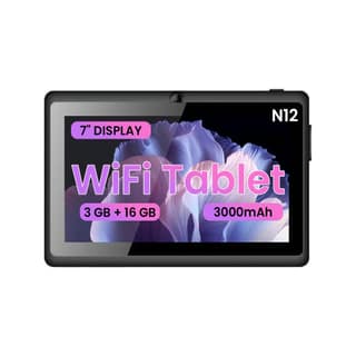 IKALL N12 7-Inch Android Tablet | 3GB RAM, 16GB ROM | 2MP Rear Camera | 3000mAh Battery | WiFi Tablet Black IKALL N12 7-Inch Android Tablet | 3GB RAM, 16GB ROM | 2MP Rear Camera | 3000mAh Battery | WiFi Tablet Black - Black