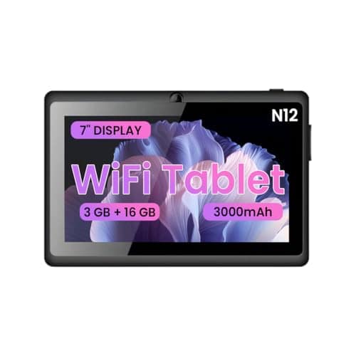 IKALL N12 7-Inch Android Tablet | 3GB RAM, 16GB ROM | 2MP Rear Camera | 3000mAh Battery | WiFi Tablet Black IKALL N12 7-Inch Android Tablet | 3GB RAM, 16GB ROM | 2MP Rear Camera | 3000mAh Battery | WiFi Tablet Black - Black view 2