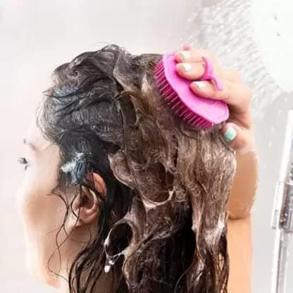 Elecsera Hair Massager Shower Brush Hair Washing Tools for Men and Women Multicolor view 2