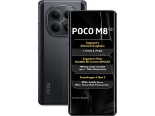 Poco M8 5G Smartphone, 6GB RAM, 128GB Storage - Carbon Black