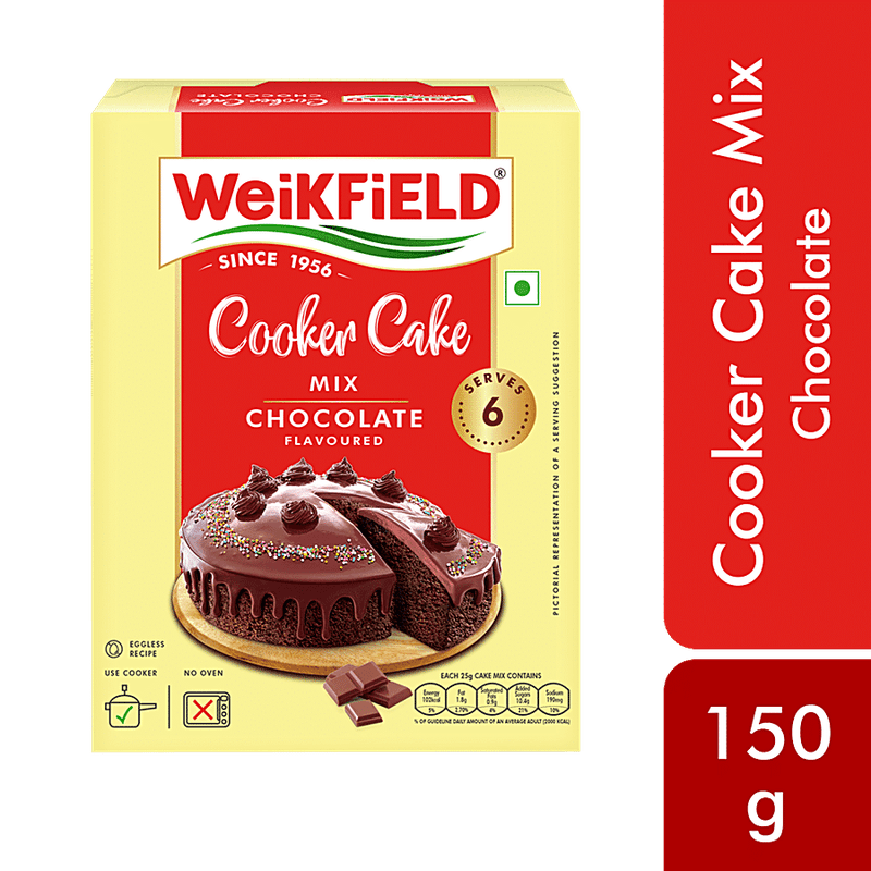 Weikfield Cooker Cake Mix Chocolate, 150 gm