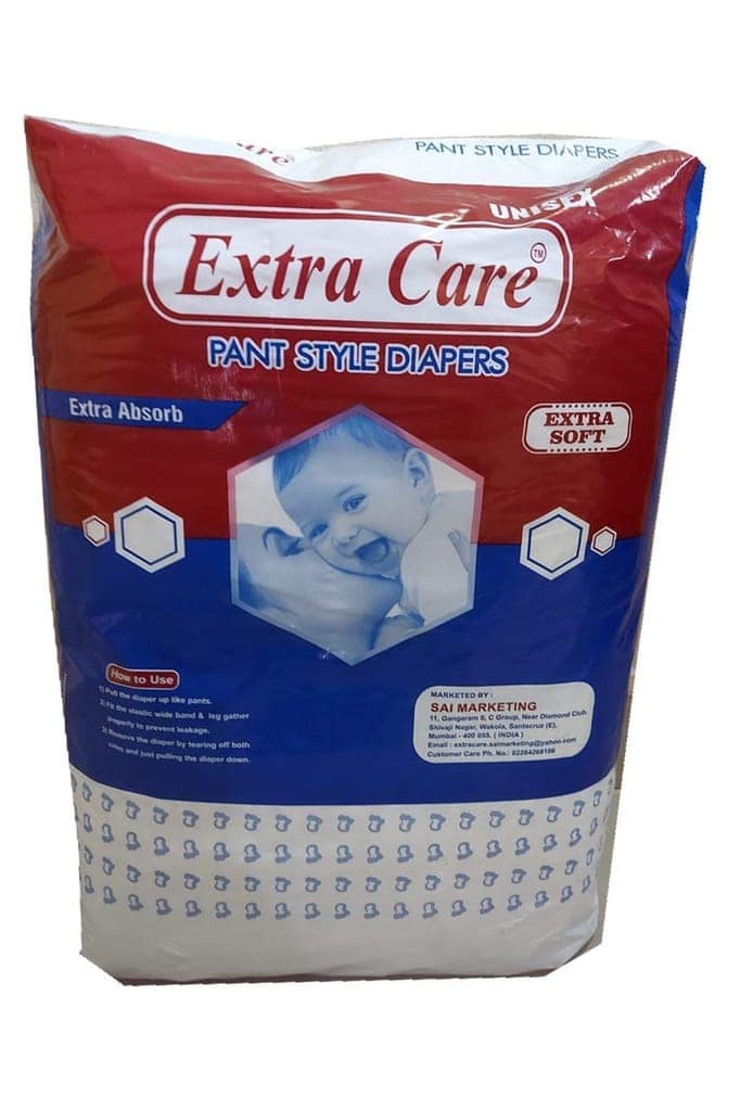 Extra Care Extra Absorb Pants Style Baby Diapers - 50 Count Medium | Leakage Protection, Rush-Free Baby Diaper Pants view 2