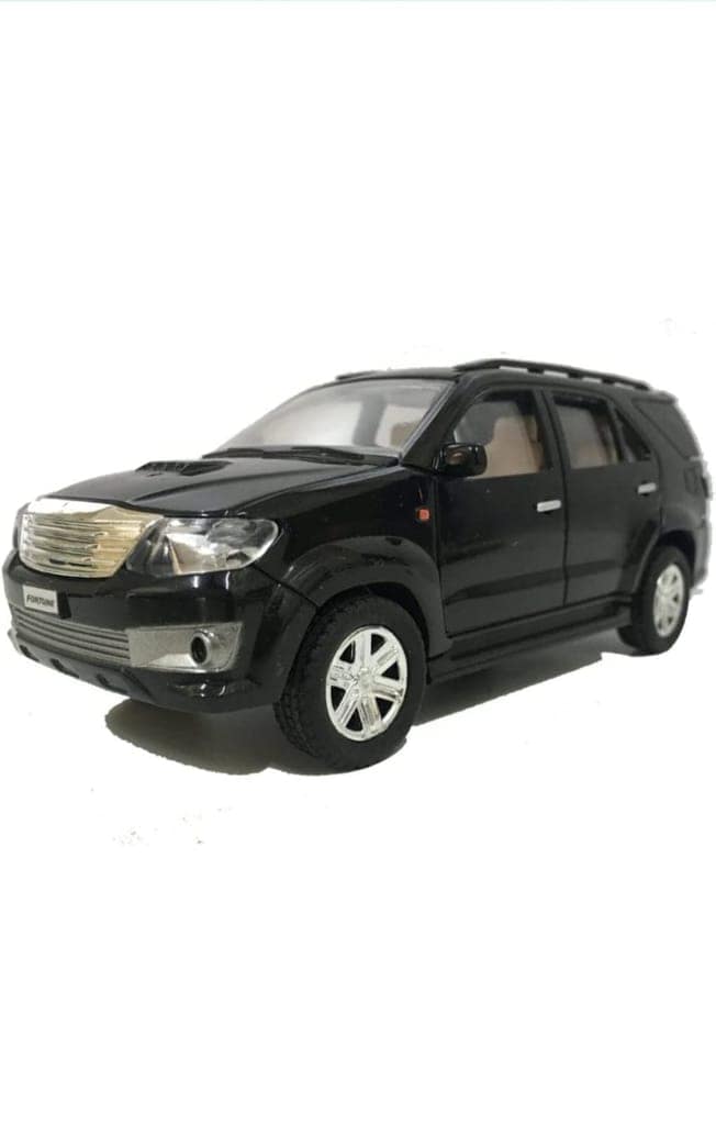 Mehtab Pull Back Plastic Fortuner Car Toy Wonderfull Design & Bold Look Toy for Kids Fun (Pack of 1, Black)
