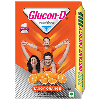 Glucon-D Instant Energy Health Drink - Tangy Orange, 200 g Refill