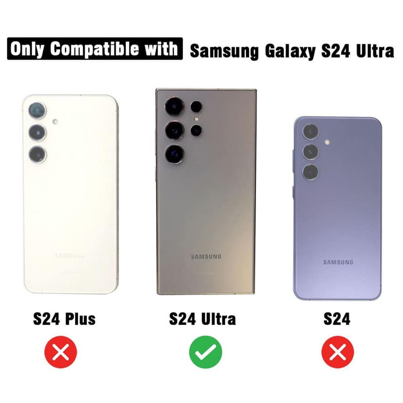 LIRAMARK Liquid Silicone Soft Back Cover Case for Samsung Galaxy S24 Ultra 5G view 2