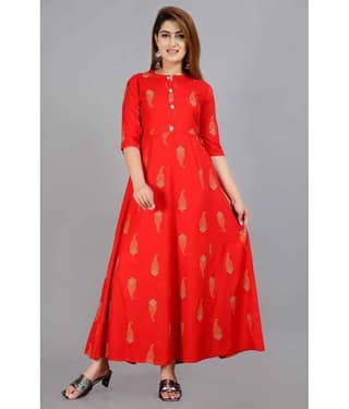 Smien - Grey Rayon Women's Anarkali Kurti ( Pack of 1 )