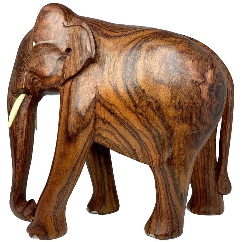 Wooden Handmade Elephant view 2