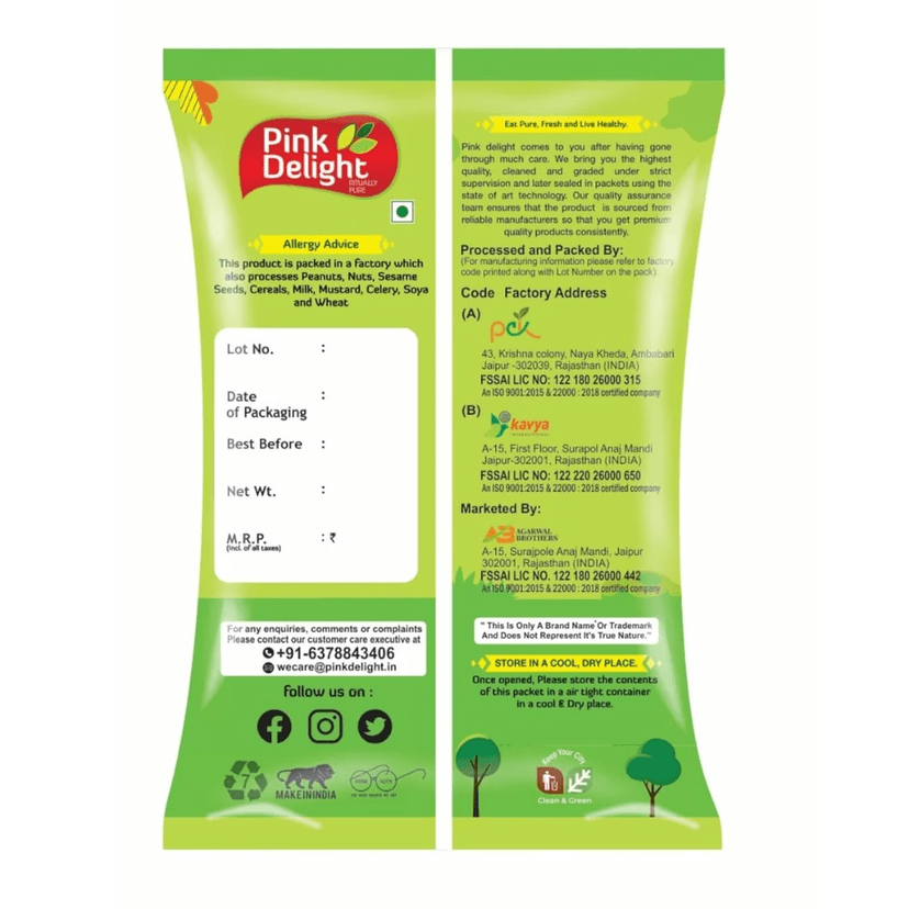 Pink Delight Premium Kabuli Chana Sortex Cleaned 1 kg view 2