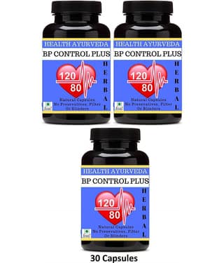 Health Ayurveda Bp Control Plus | Ayurvedic Bp Control Capsule 90 No.S Pack of 3