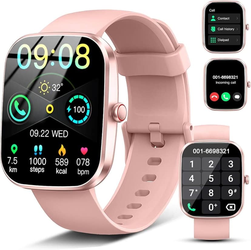Smart Watch for Men & Women with Heart Rate Monitoring, Activity Tracking, Sleep Monitoring, Call Notification, Alarm, IP67 Waterproof & Fitness Features view 2
