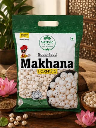 Sattvic Bites 5 Sutta Phool Makhana 500gm