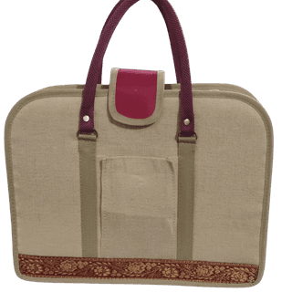 Prattya Jute made Classis Unisex Laptop bag
