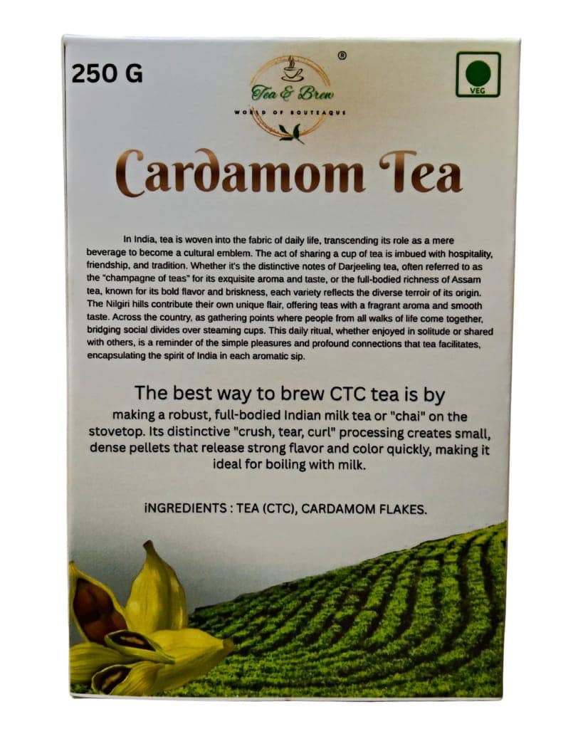 Tea & Brew | Cardamom Tea | 250g Box | Pack of 1 view 2