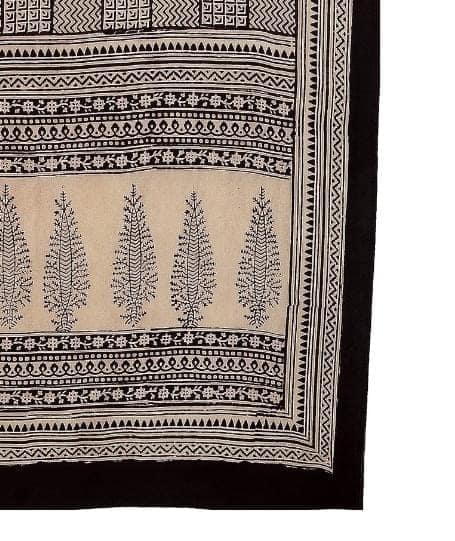 Beige Stole Silk Bagh Print view 2