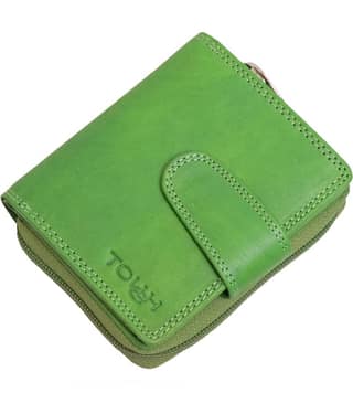 Tough Leather Pink Women's Bi Fold Wallet ( Pack of 1 )