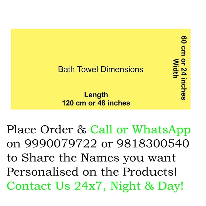 TurtleLittle Mr and Mrs Right Personalised Fabric Valentines Couple Bath Towels, 5 x 2.5 feet, Multicolour view 2