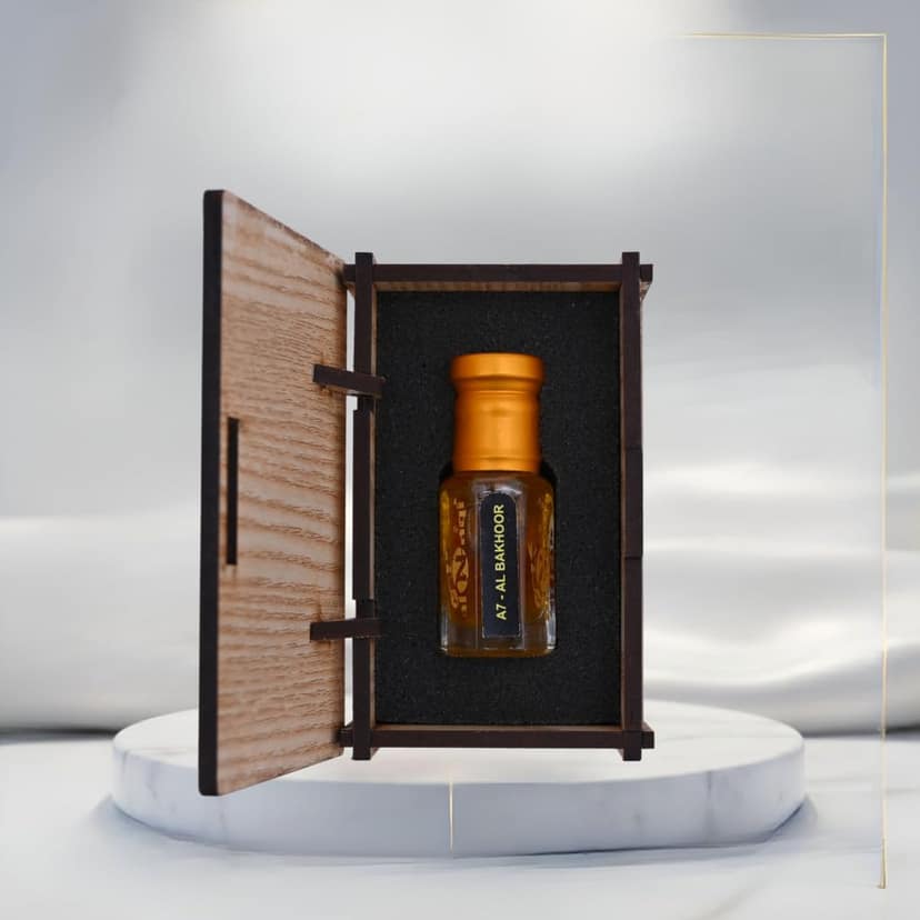 alNaqi Bakhoor Attar 6ml - Bakhoor Attar Original, Alcohol Free Smoky Incense Oil, Long Lasting Traditional-Fragrance, Premium Mens-Ittar-Scent