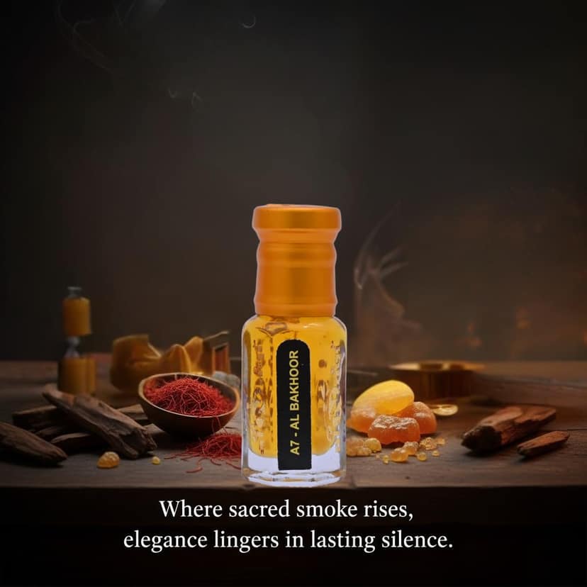 alNaqi Bakhoor Attar 6ml - Bakhoor Attar Original, Alcohol Free Smoky Incense Oil, Long Lasting Traditional-Fragrance, Premium Mens-Ittar-Scent view 2