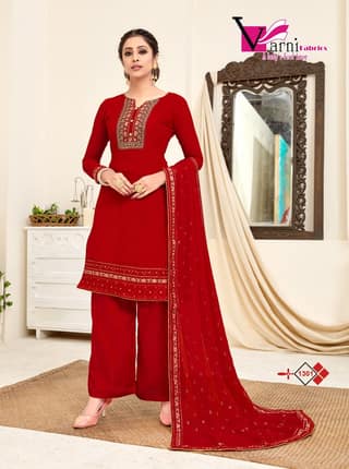 Women Georgette Floral Embroidery Work Semi Stitch Dress Material